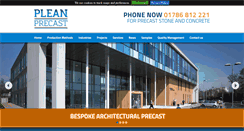 Desktop Screenshot of plean-precast.co.uk